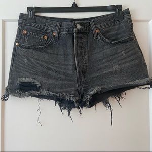 Levi's 501 Frayed Denim Shorts